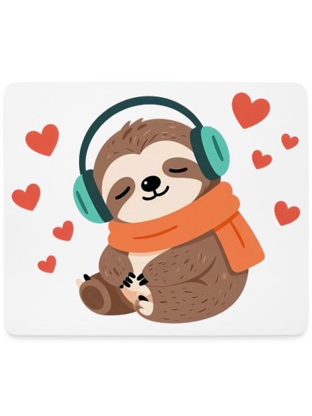 Kuschel-Sloth mit Kopfhörer