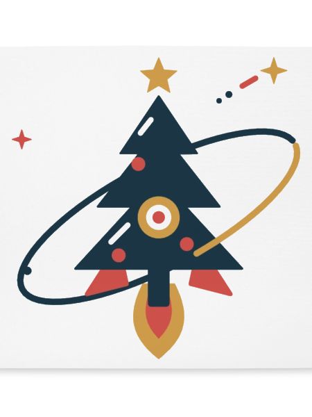 Tannenbaum auf Sternenreise – Weihnachtsrakete