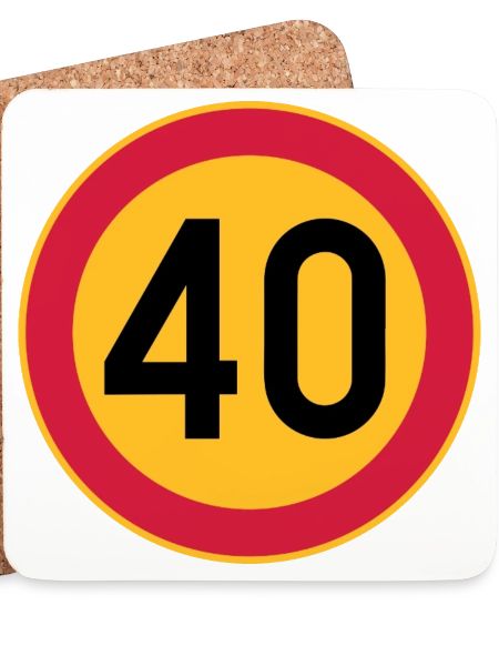 40. Geburtstag Geschwindigkeitsbegrenzungsschild 40