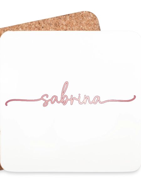 Sabrina Namensschrift Pink Linie