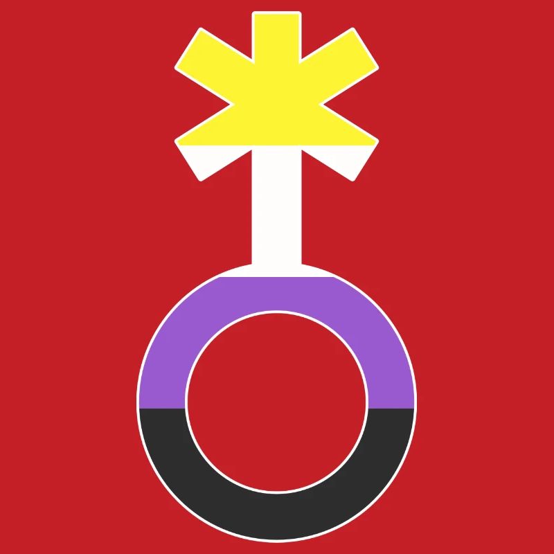 Nonbinary Gender Neutral Symbol Nonbinary