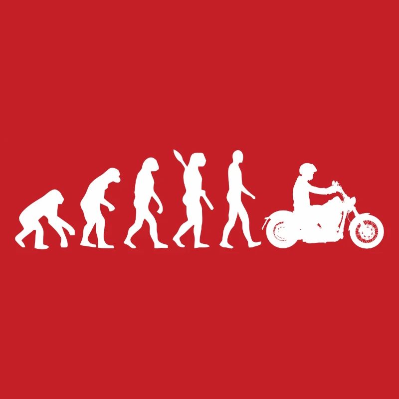 Motorrad Evolution Grafik