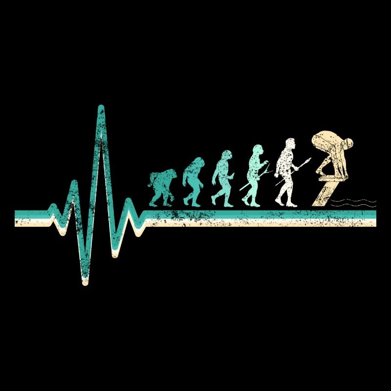 Schwimmlehrer Schwimmer Evolution