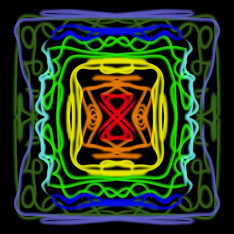 Rainbow geometric pattern