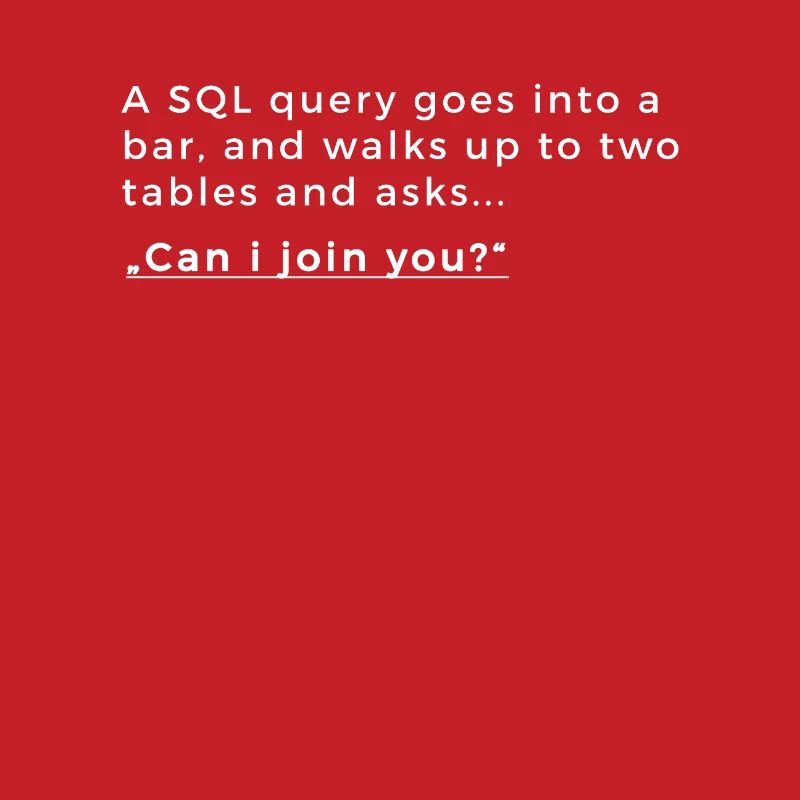 Database joke - SQL joke