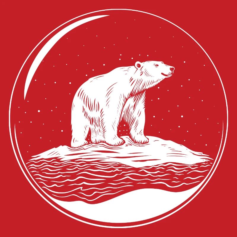 Eisbär auf Eisscholle Save the polarbear