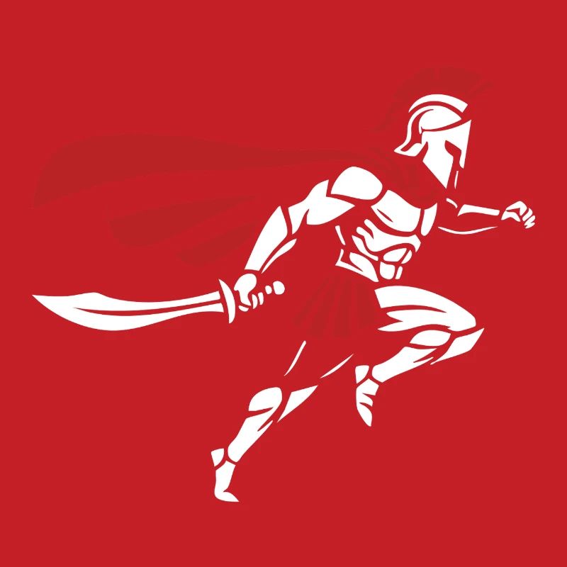 Spartan Sprint Sword Maskottchen Spartan Runner