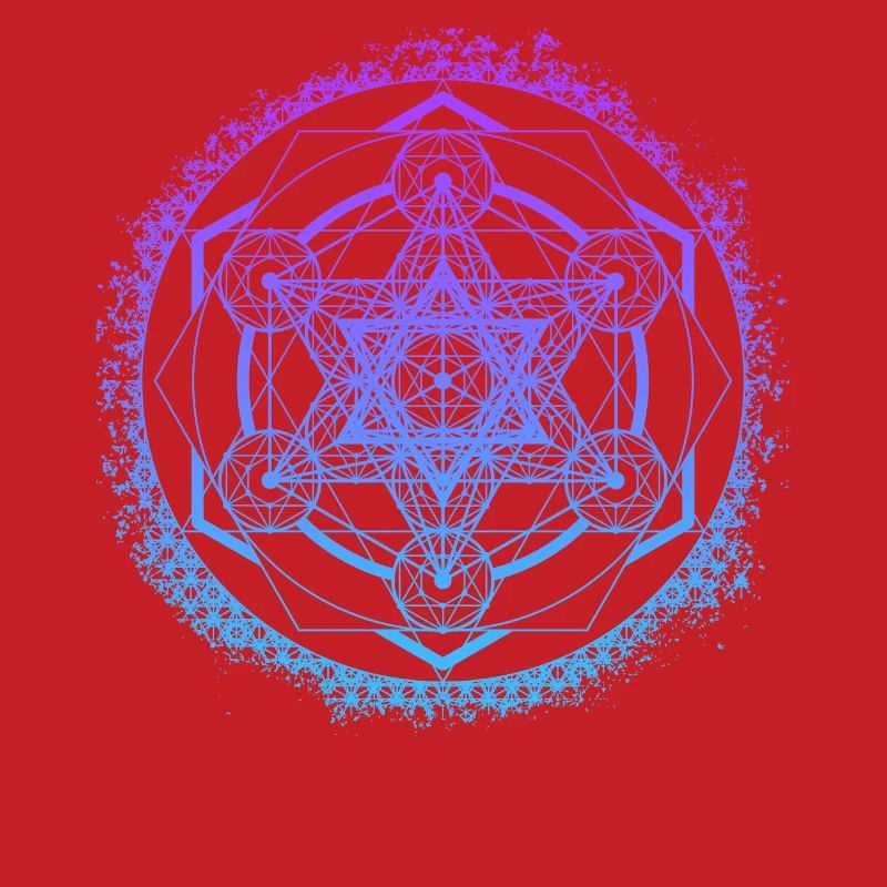 Metatron's Cube Gradient Sacred Geometry Symbol