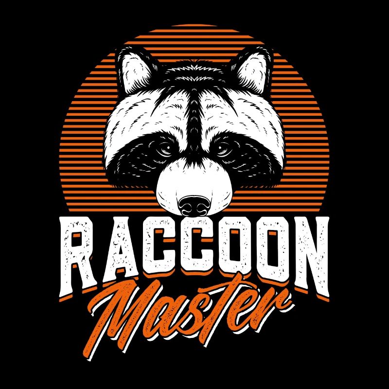 Retro Waschbär Jagd Waschbär Jäger Jagdurlaub