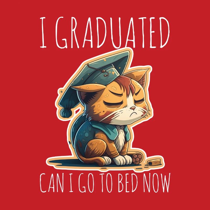 Diplôme Sleeping Cat Uni Master Bachelor