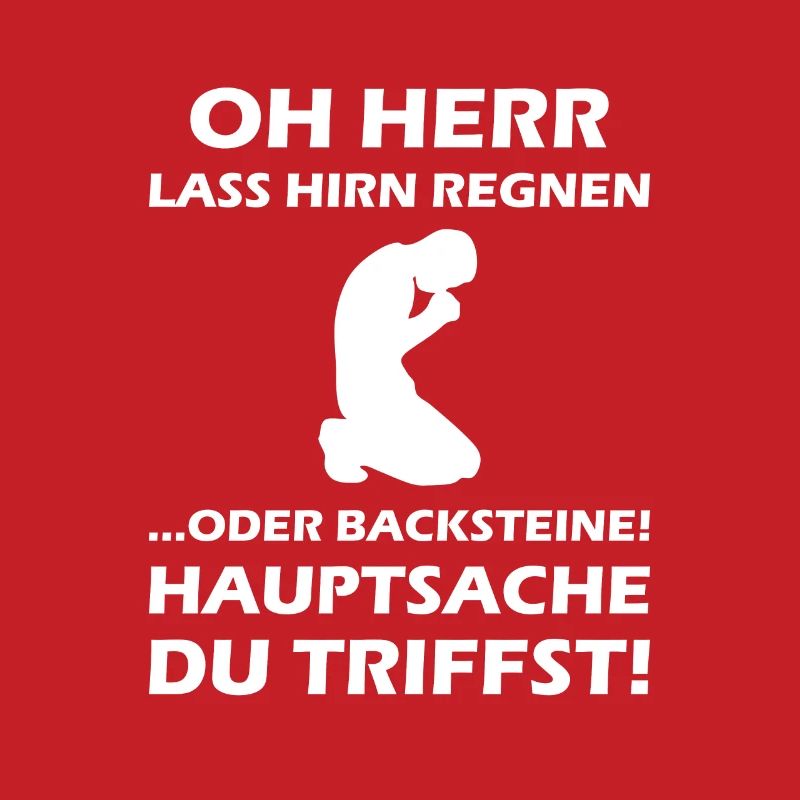 Oh Herr, lass Hirn regnen oder Backsteine