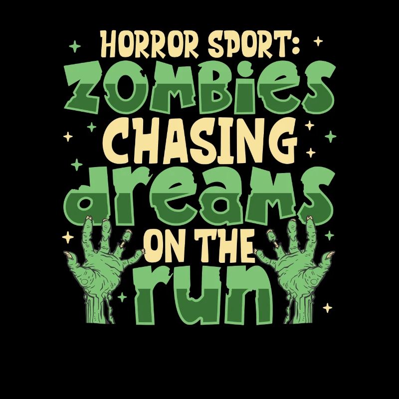 Horror Zombie Runner Half Marathon Running Jogging