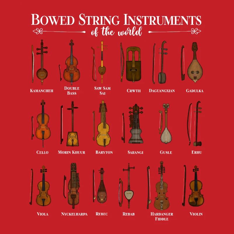 Divers instruments à cordes