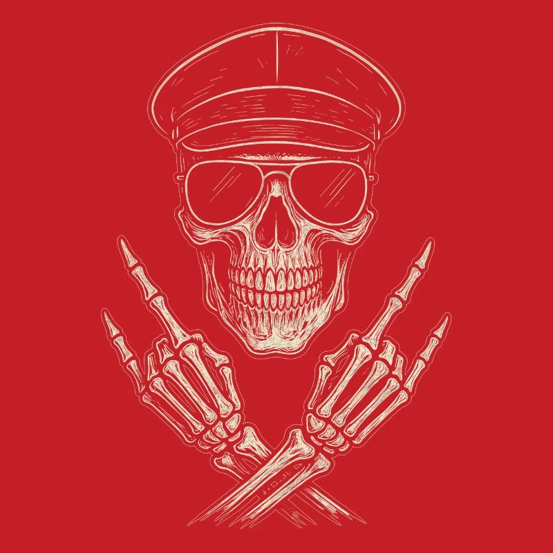 Musique Rock, Crâne, Main De Roche, Heavy Metal