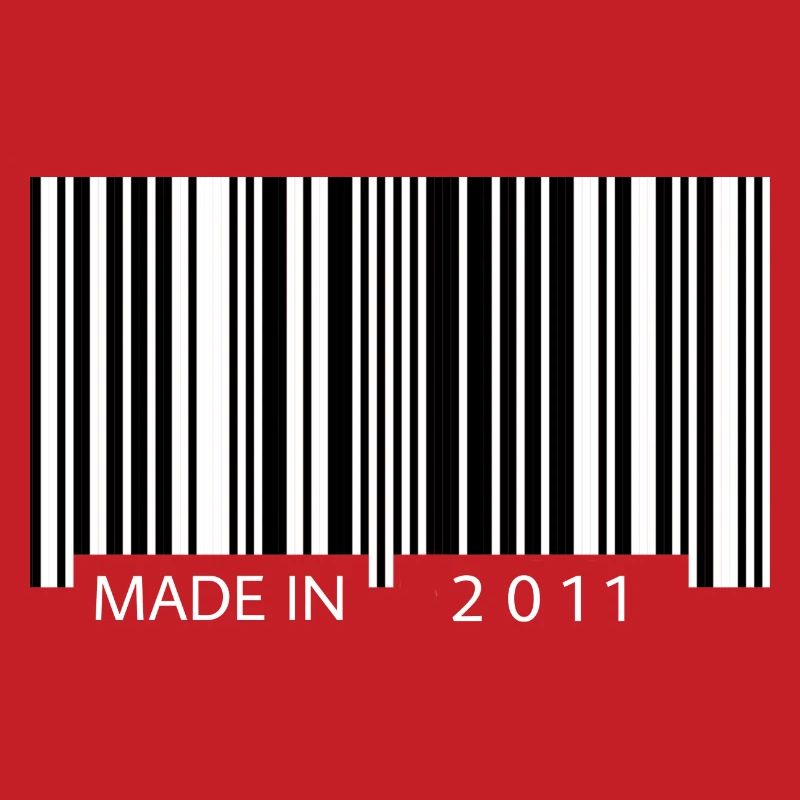Made in 2011 Barcode Geschenk