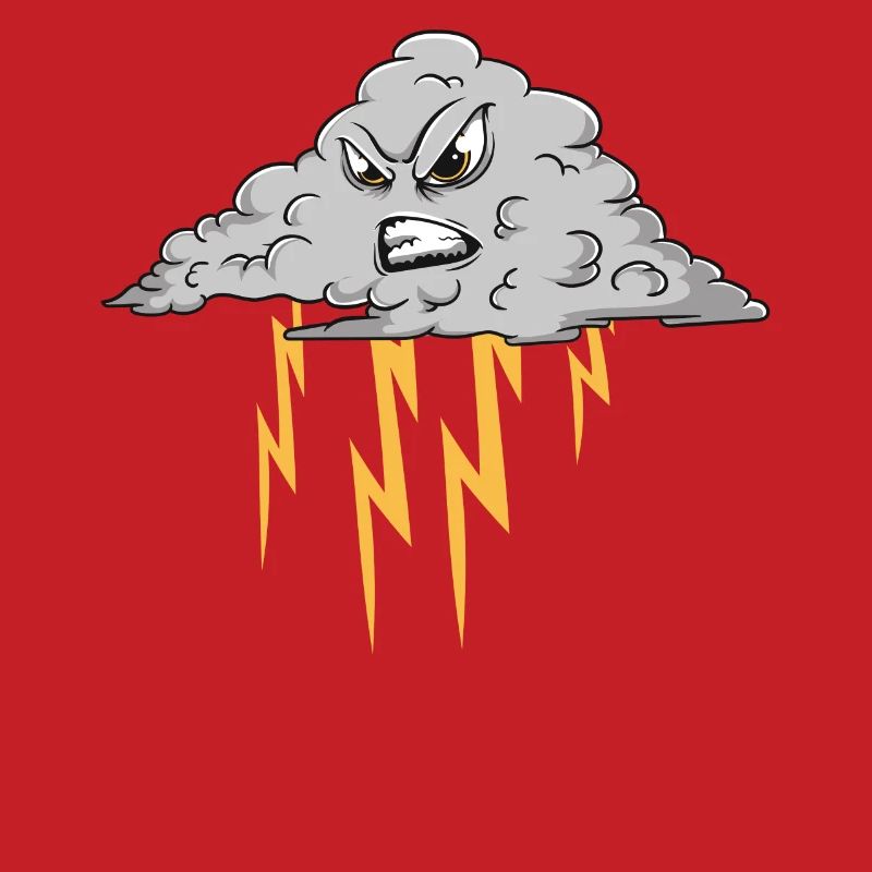 Angry Cloud Causing Lightning Thunderstorm Weather