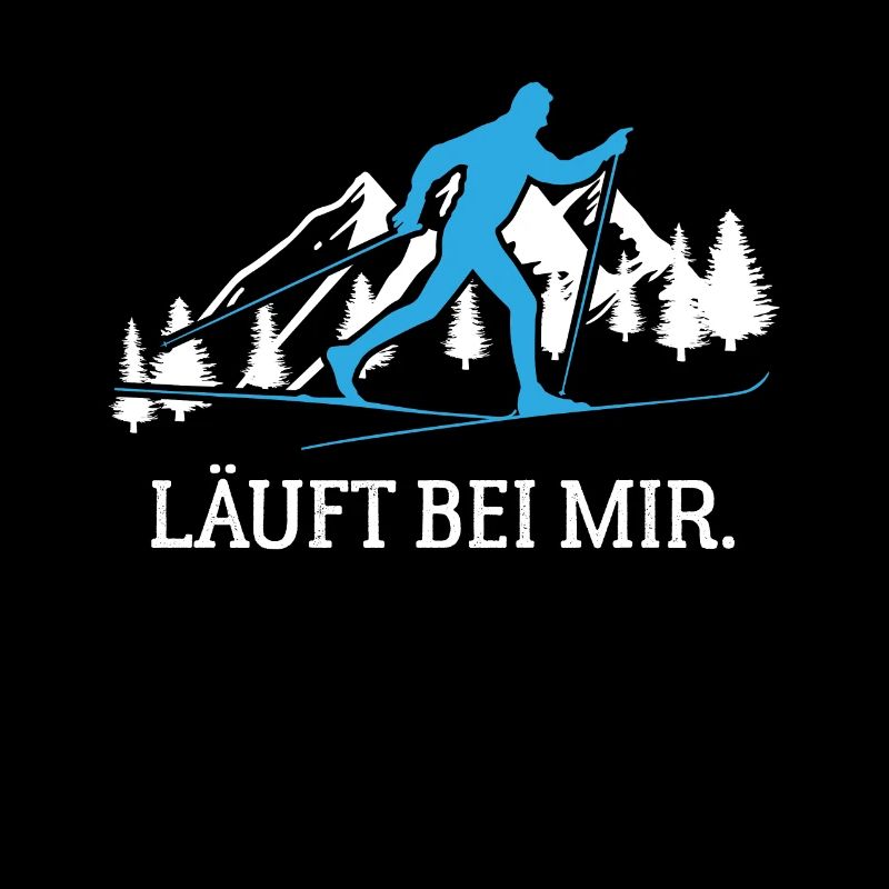 Läuft bei mir Langläufer Langlauf lustiger Spruch