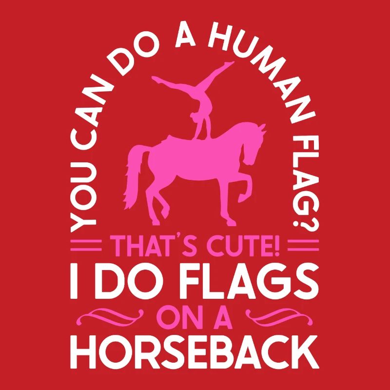 Voûter je fais des drapeaux à cheval