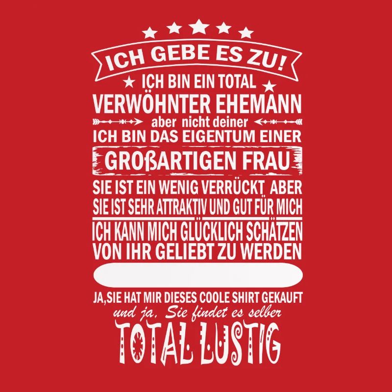 Verwöhnter Ehemann Stolzer Attraktive Ehefrau
