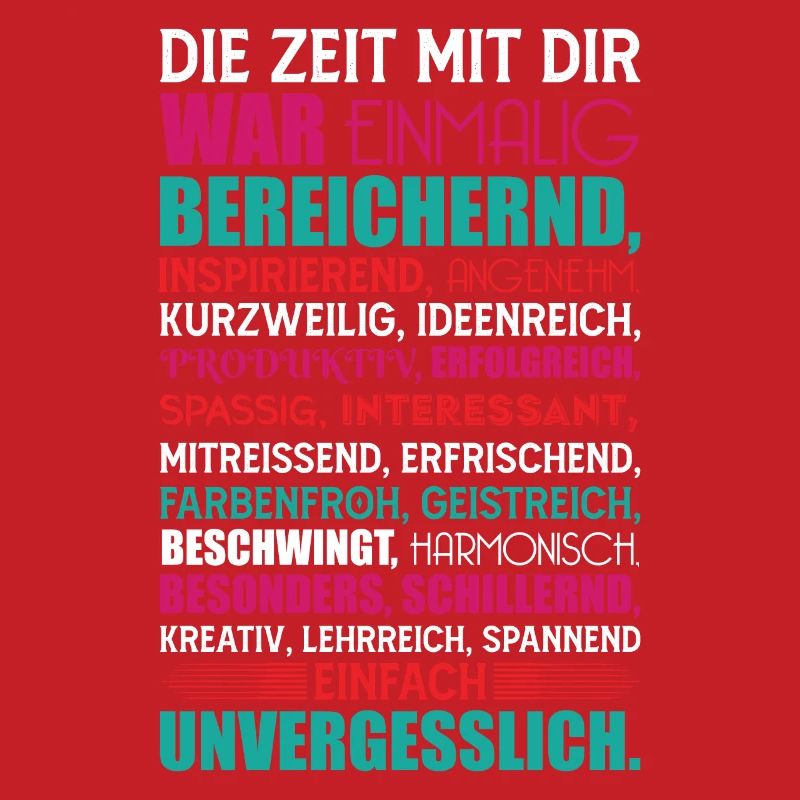 Geschenk zum Abschied Die Zeit mit dir war...