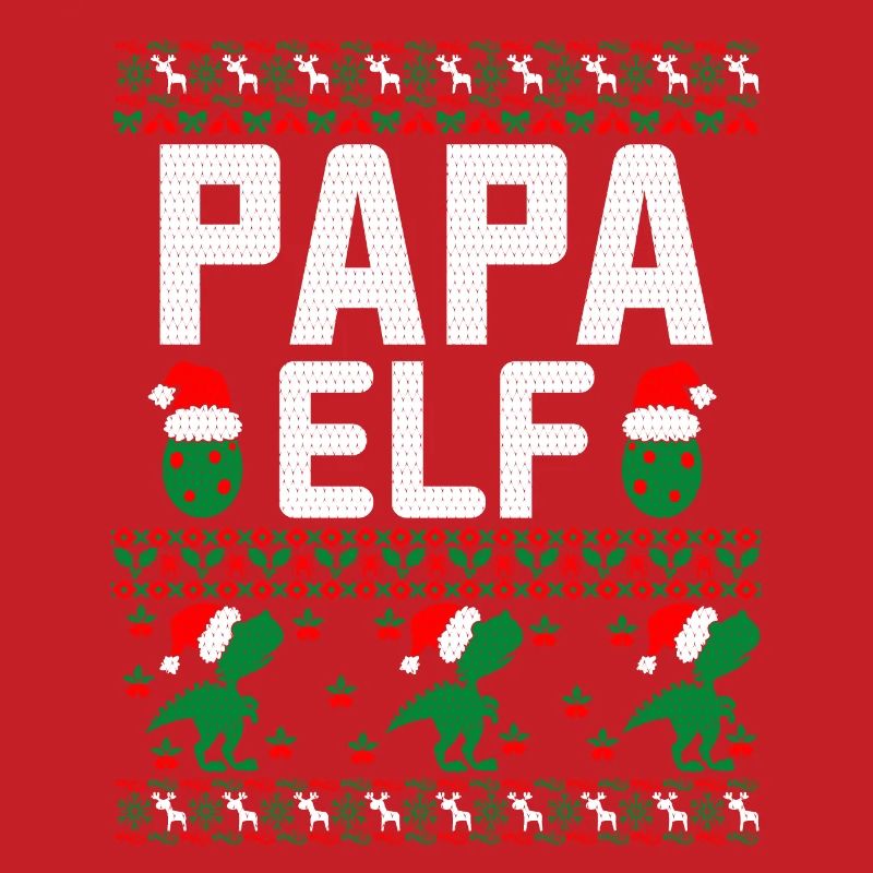 Papa Elf hässlicher Weihnachtspullover