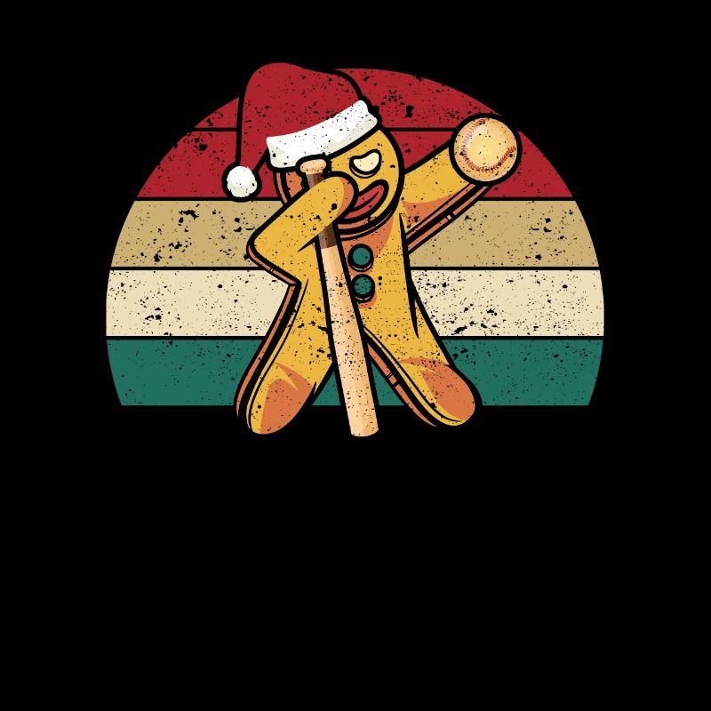 Dabbing Lebkuchenmann Weihnachtsmann Softball