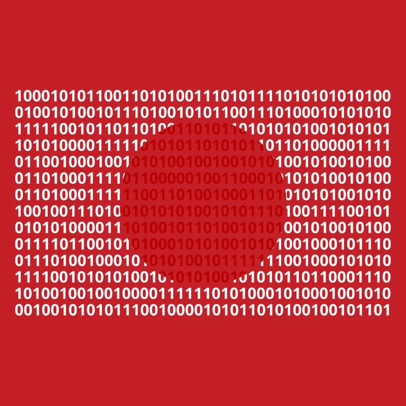 Le drapeau du Japon numérote le code binaire codé en bits
