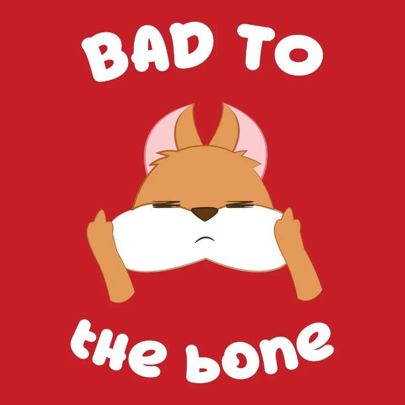 Eichhörnchen - Bad Ass - Eichkätzchen - Geschenk