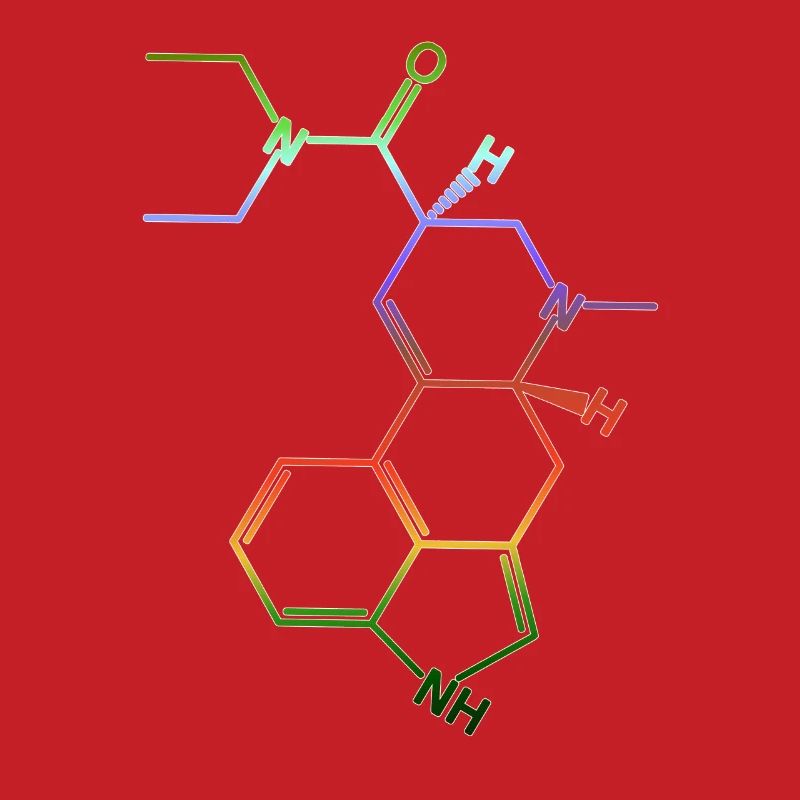 LSD structural formula molecule A. Hofmann Bicycle Day