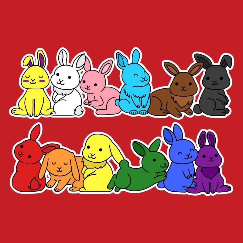 Fierté Progrès Flag Lapin Égalité