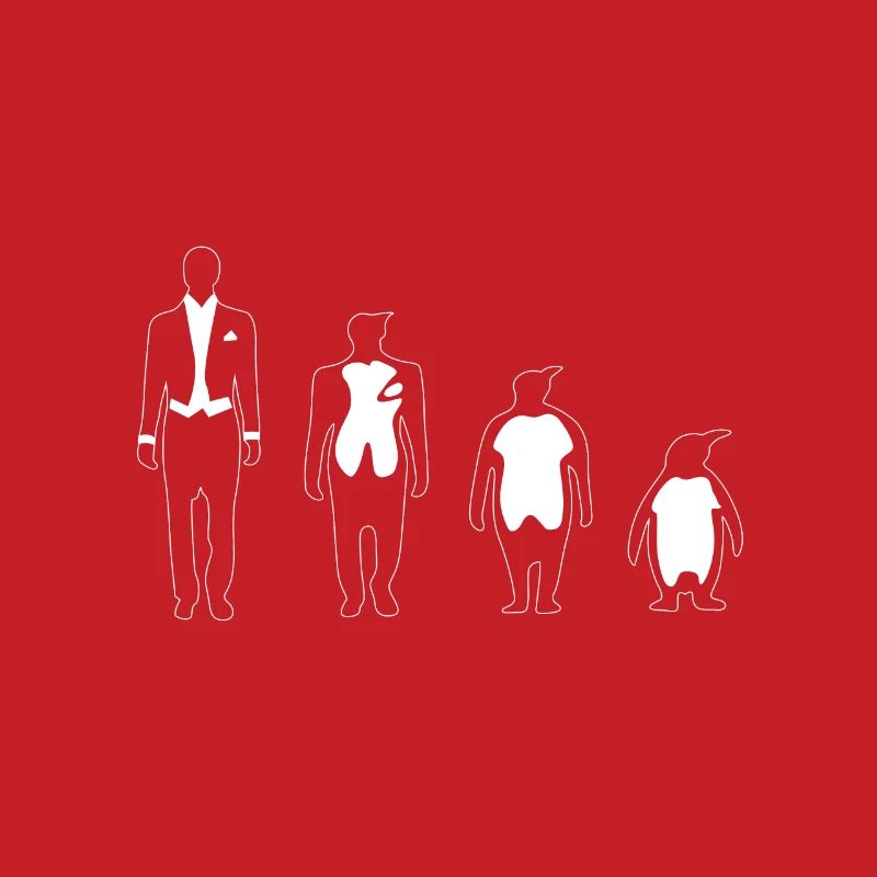 Evolution human penguin