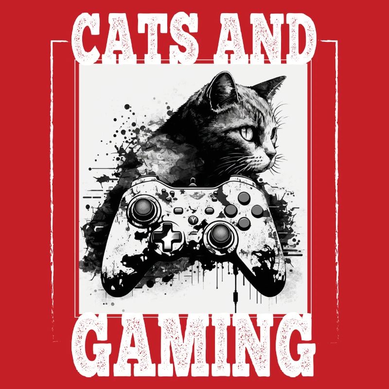 Cats and Gaming Cat Kitten Controller Gaming