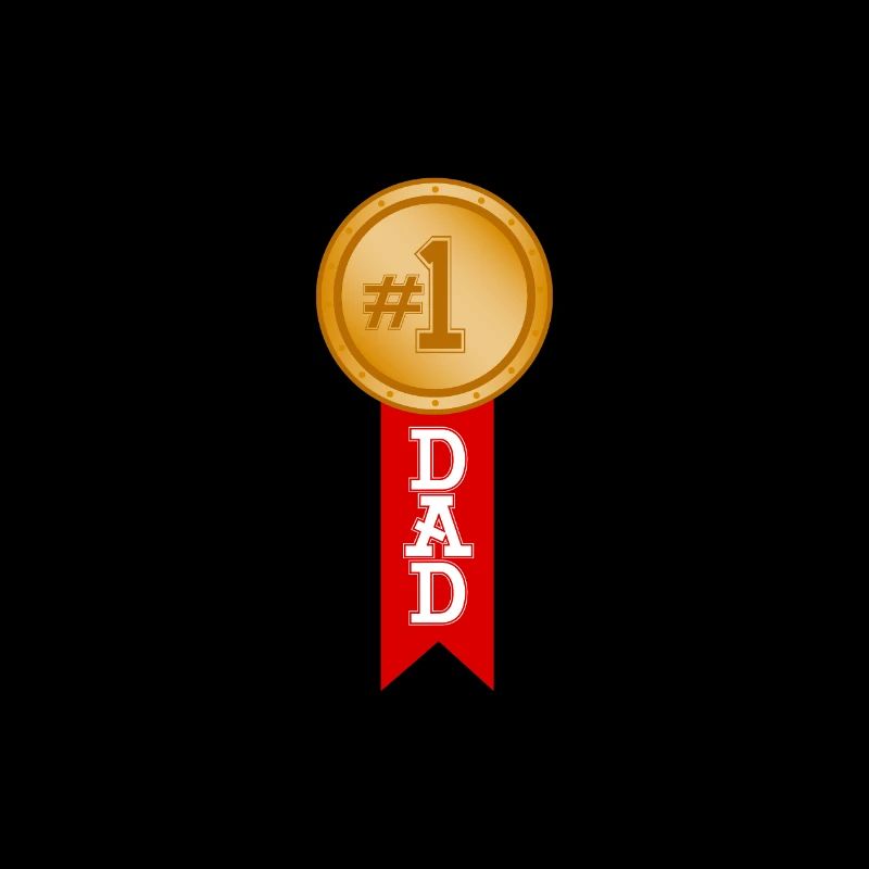 Best Dad # 1 Dad Abzeichen Weltweit bester Vater