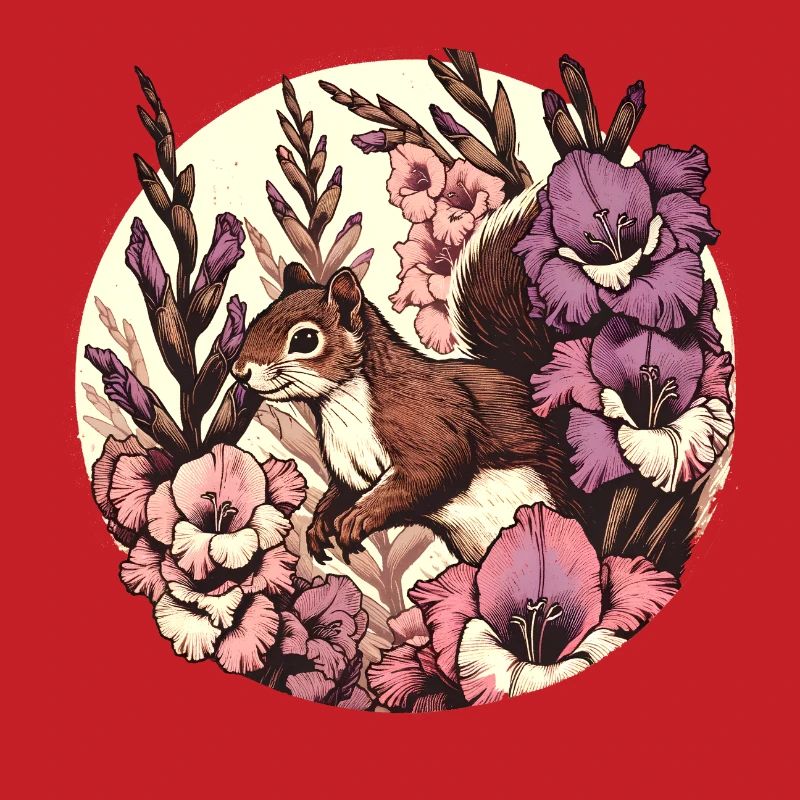 Gladiolen-Eichhörnchen