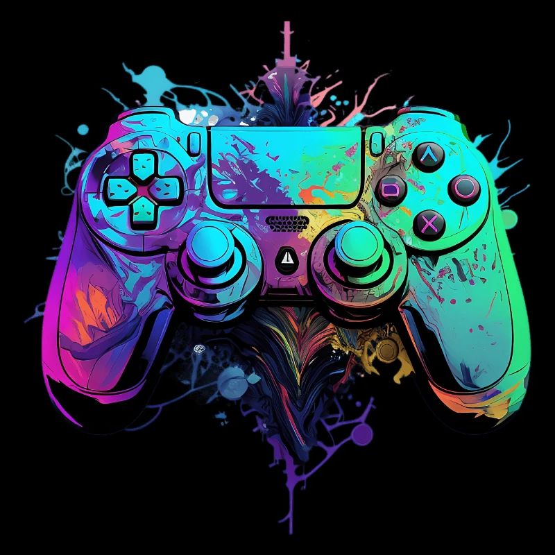 Neon Gaming Controller / Kontroller