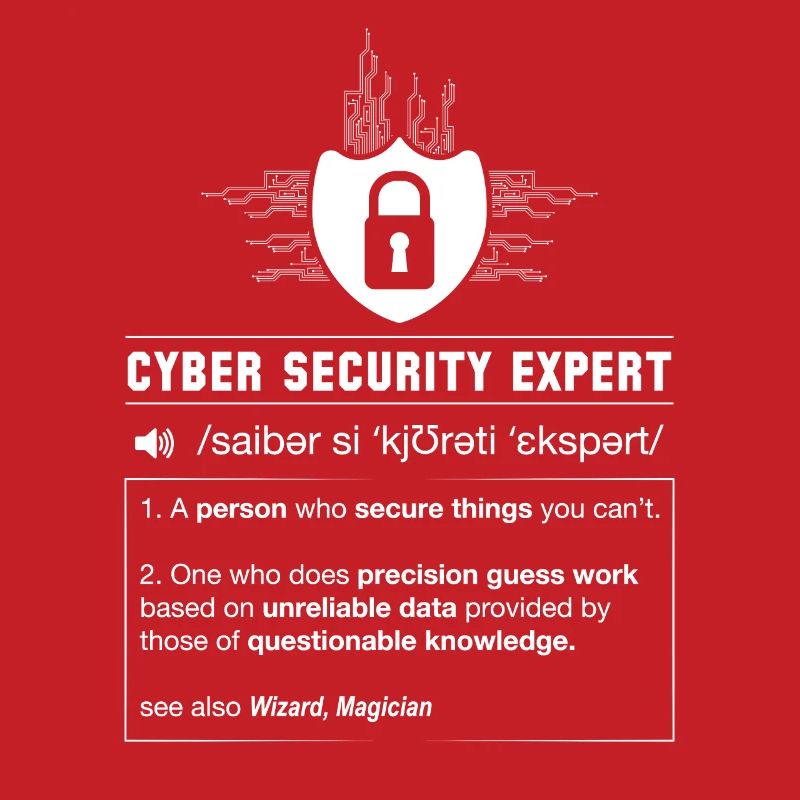 Cyber Security Definition Programmierer IT Nerd