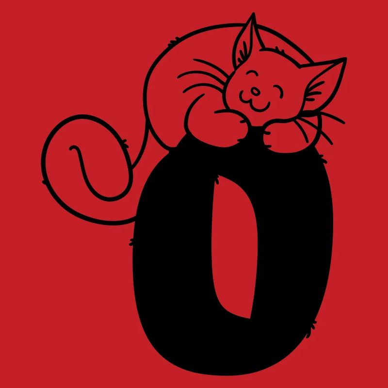 Katze Buchstabe O