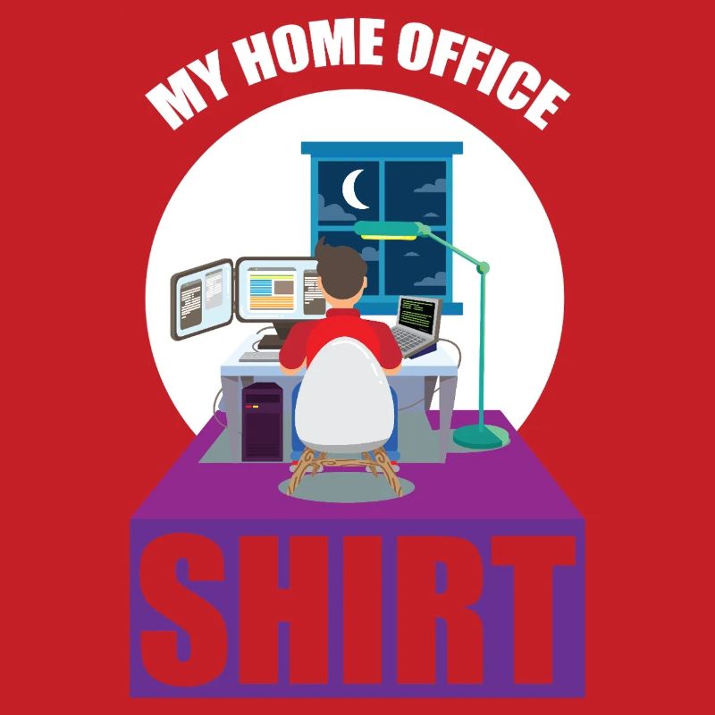 Night Shift Coder Programmer Desk Graphic