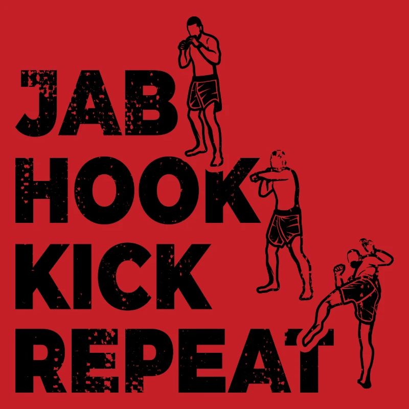 Routine de kickboxeur