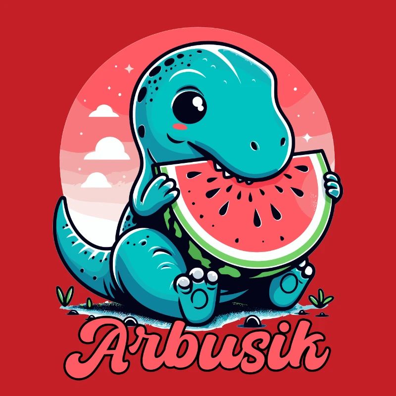 Mignon T-Rex Pastèque Arbusik Cadeau