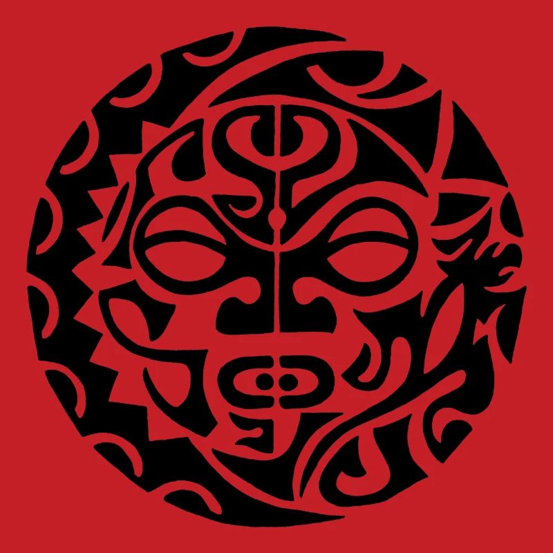 Schwarzer polynesischer Todeskopf