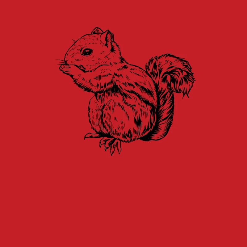 Dessin d’un écureuil rayé