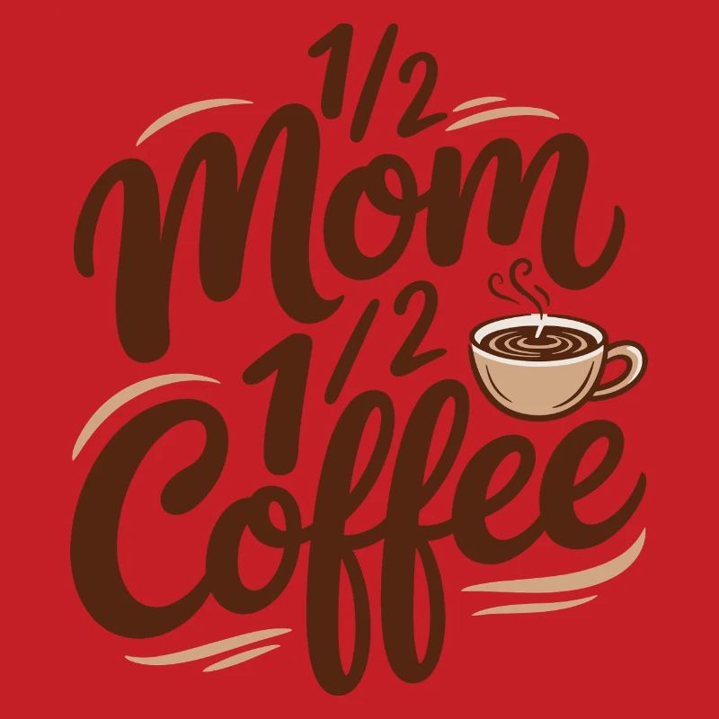 Mutter Koffein Halb Mama Halb Kaffee
