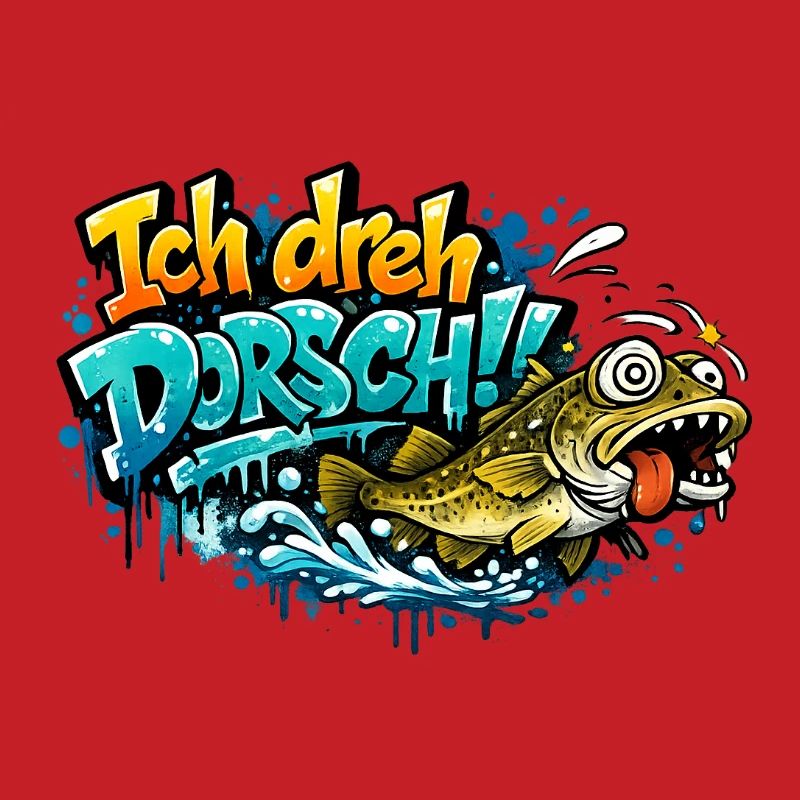 I Shoot Cod Graffiti Fish