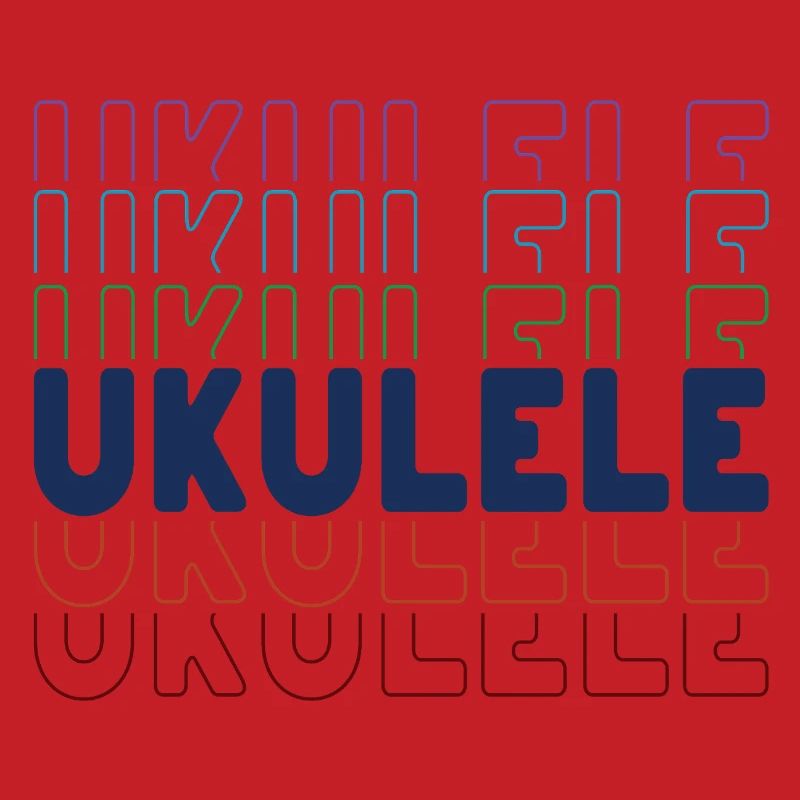 Ukulele typography
