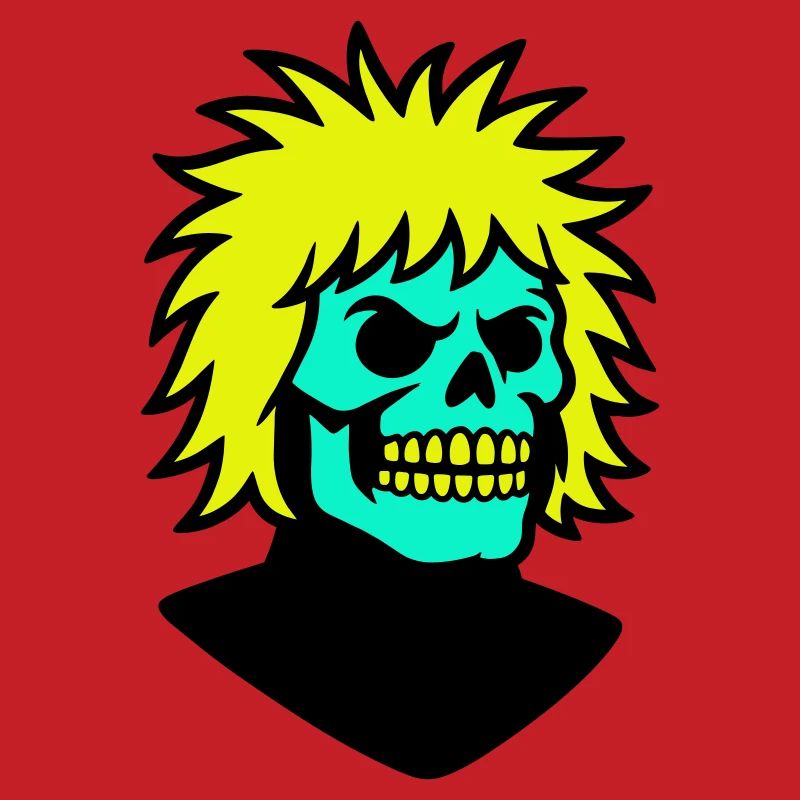 Skullman avec une coiffure cool