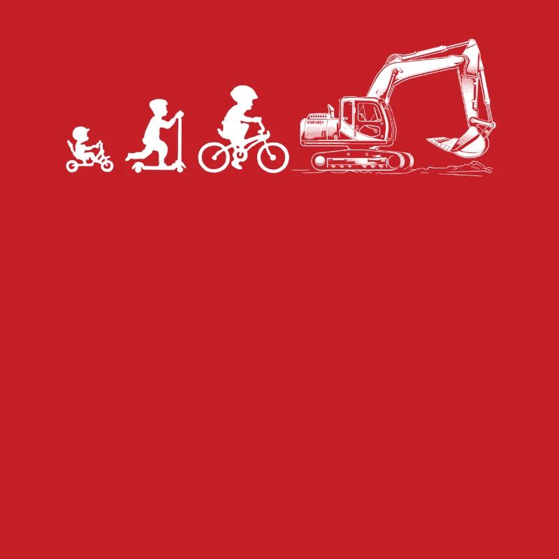 Evolution Liebhaber von Baggern