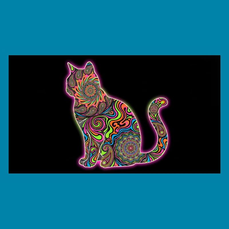 Psychedelic Cat Patterns