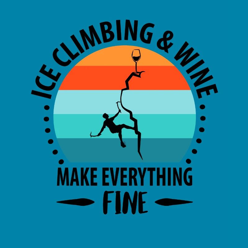 Eisklettern Eiskletterer Eispickel Bergsteigen