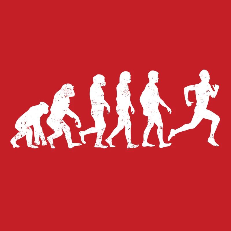 l'évolution de coureur de jogging course cadeau marathon